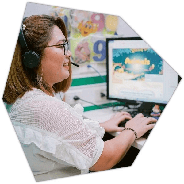 employee working on data processing and quality control validation