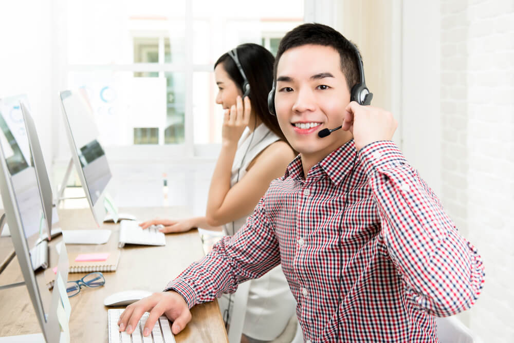 customer representatives working