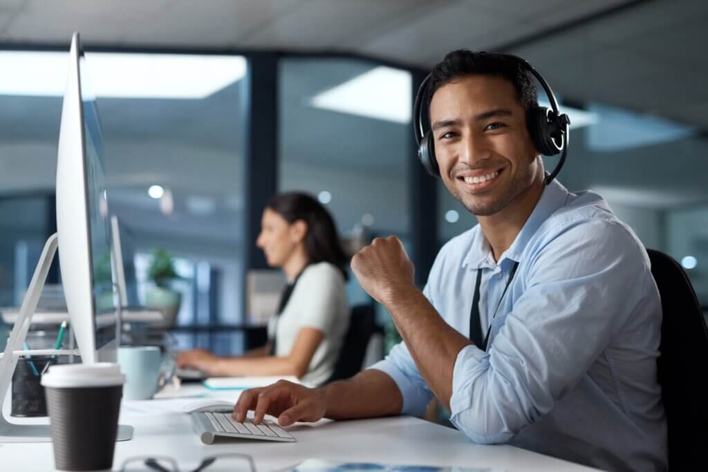 a customer service representative working