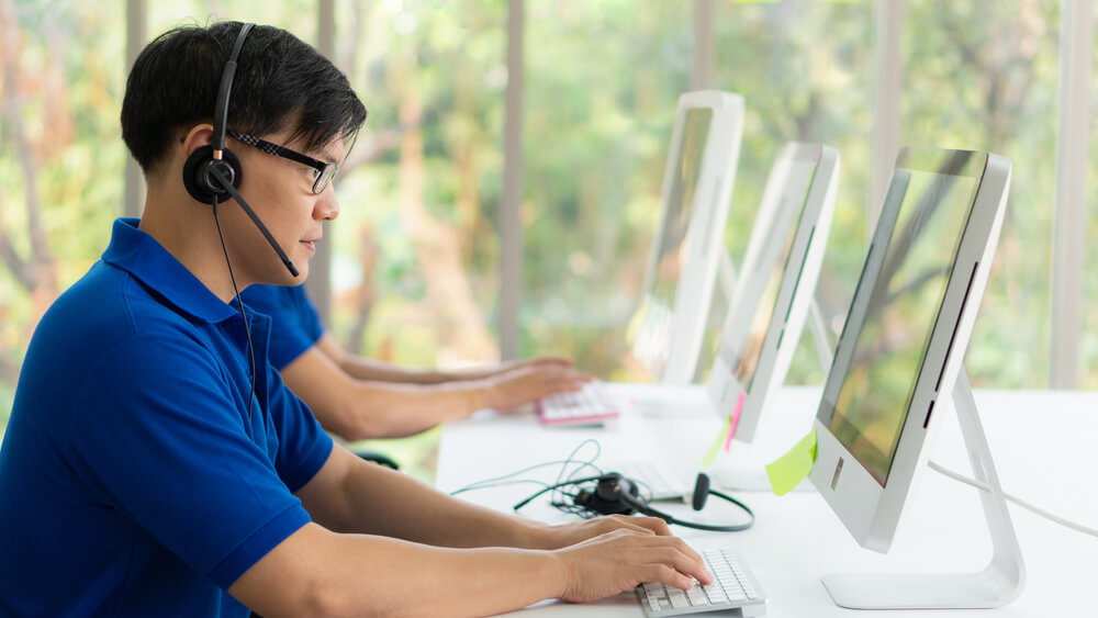 an outsourcing officer working